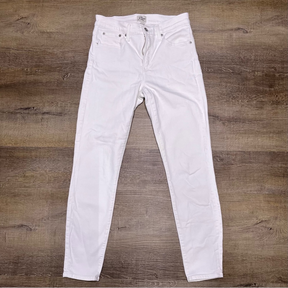 J. Crew Women's White Skinny Jeans